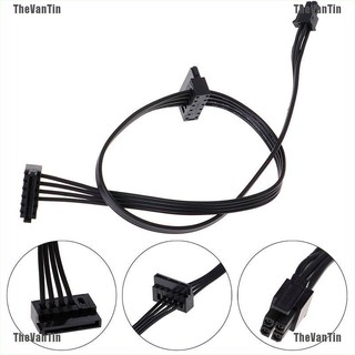 Thevantin สายเคเบิลพาวเวอร์ซัพพลาย 45 ซม. mini 4 Pin to 2 Sata SSD สําหรับ lenovo M410 M610 1 ชิ้น