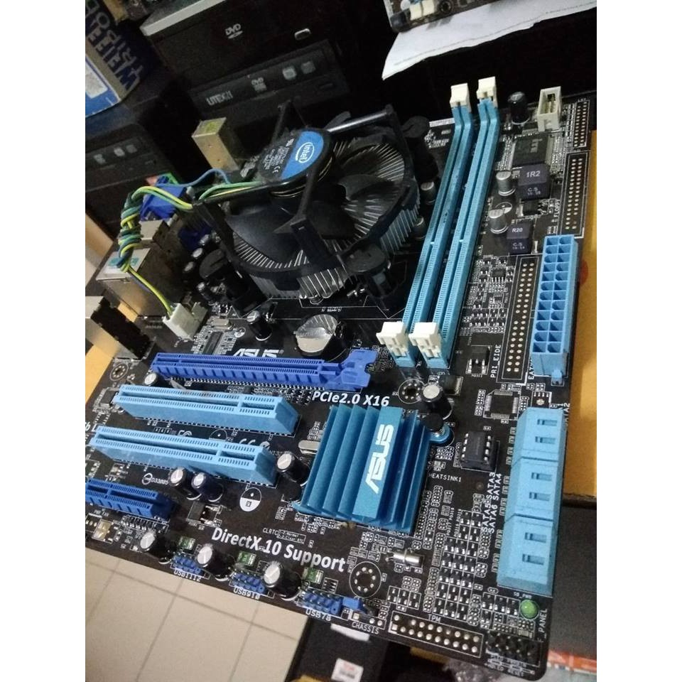 mainboard asus p7h55 m lx socket 1156 cpu i3 540 พัดลม