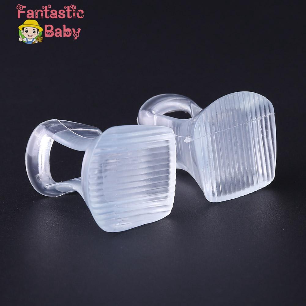 BABY 2pcs Women Horseshoe Antislip PVC High Heel Protectors Shoes Heel
