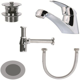 ก๊อกอ่างล้างหน้า ชุด SET ก๊อกอ่างล้างหน้า LUZERN L-2013A ก๊อกน้ำ ห้องน้ำ BASIN FAUCET SINGLE LUZERN L-2013A