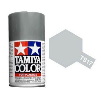 TAMIYA 85017 TS-17 GLOSS ALUMINUM สีสเปรย์ทามิย่า พ่นโมเดล