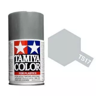 TAMIYA 85017 TS-17 GLOSS ALUMINUM (GLOSS) สีสเปรย์ทามิย่า พ่นโมเดล