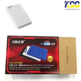 🚀ส่งเร็ว🚀 Oker External HDD Box SATA ST-2526 USB2.0 / ST-2568 USB3.0 กล่องใส่ ฮาร์ดดิส 2.5นิ้ว Box Harddisk notebook คอม