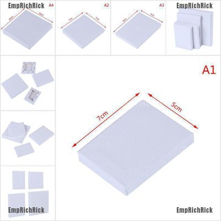 Emprichrick กระดานสีน้ํามันอะคริลิคเปล่า ขนาดเล็ก สีขาว สําหรับศิลปิน