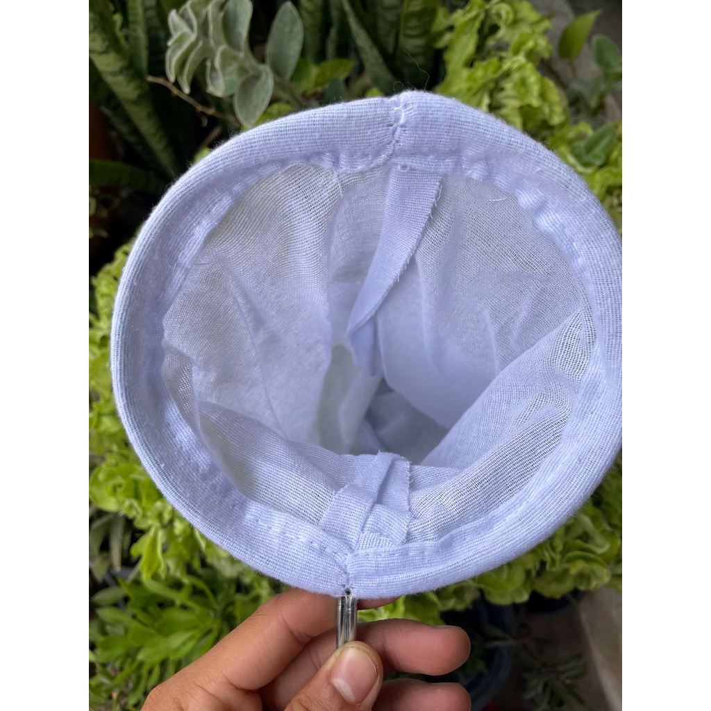 ถุงกรองชา🍺 ถุงชงชา ชงกาแฟ ผ้ากรองชา แบบมีด้ามจับ ผ้ากรองชา มีด้ามจับสแตนเลส ถุงกรองน้ำสารพัดต้ม - รูปที่ 2