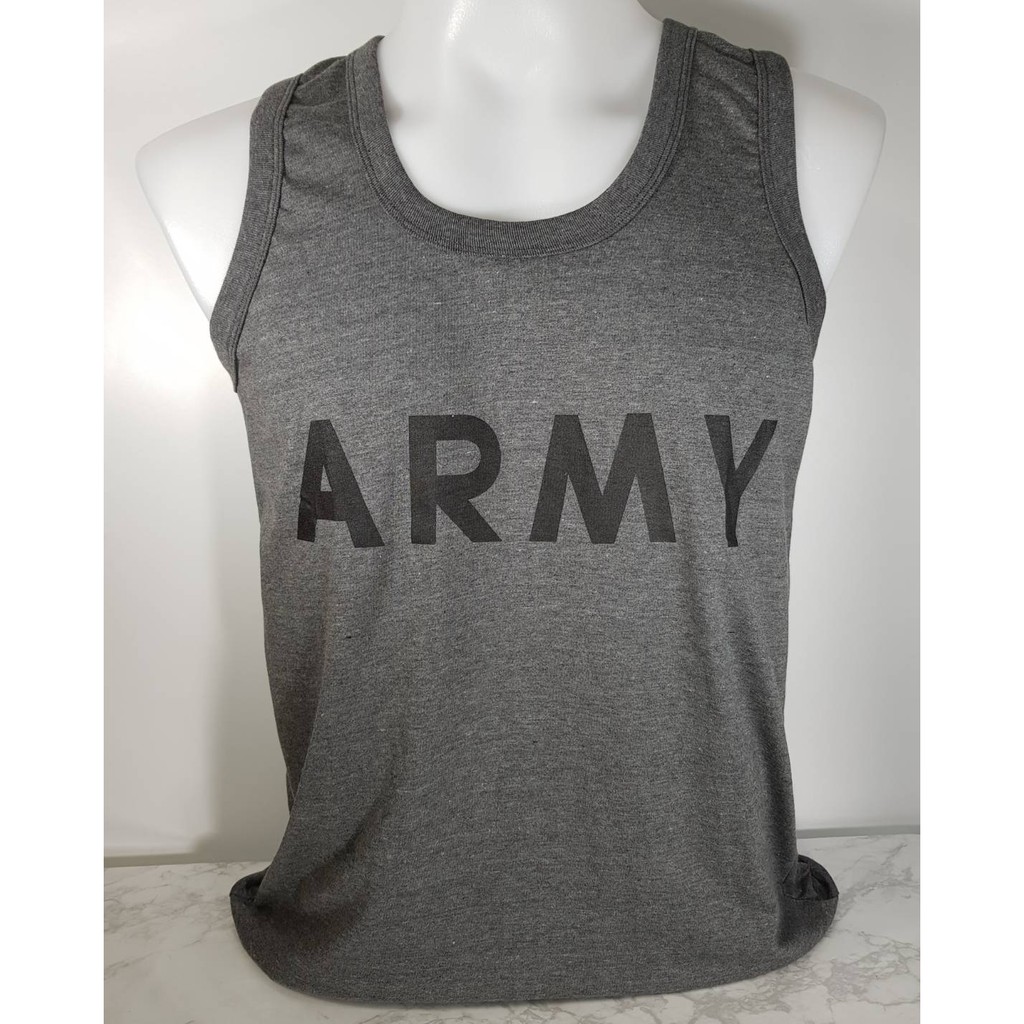 เสื้อกล้าม ทหารแบบกล้าม สกรีน Army ไซส์ L