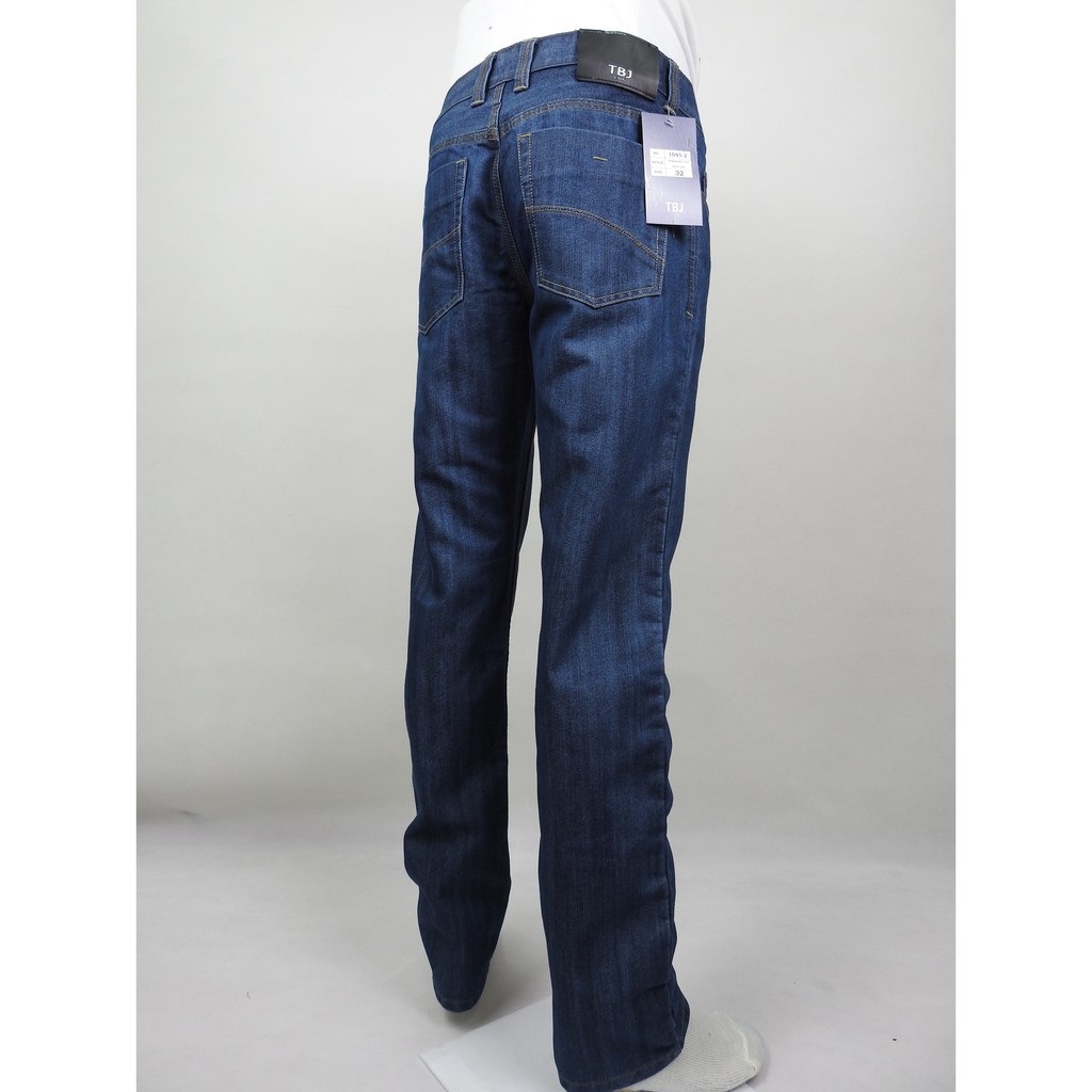 TBJ 1045  กางเกงขายาว ทรงกระบอก (ซิป) ผ้ายีนส์ มีสีมิดไนท์ และสียีนสอีก 4 เฉดสี (เฉดสีเข้มไปจนถึงเฉด