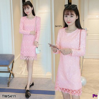 เดรสลูกไม่แขนยาว TW5411
