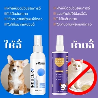 COD สเปรย์ฝึกการขับถ่าย ให้ฉี่ ห้ามฉี่ สำหรับสัตว์เลี้ยง ฉีดตรงไหนได้ผลตรงนั้น ปลอดภัยไร้สารตกค้าง แมว สุนัข หมา 120 ml