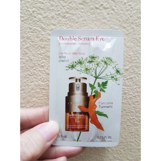 Clarins double serum eye 0.9ml. ผลิต 04/2564