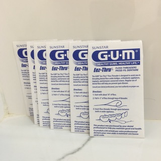 แถมเพิ่ม สั่งเลย ตัวนำร่องไหมขัดฟัน ตัวร้อยไหม ขัดฟัน ห่วง Gum Floss threaders made in USA จัดฟัน สะพานฟัน รากเทียม