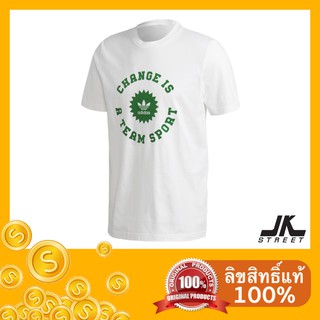 [โค้ด JUNMAM ลด 10%] adidas เสื้อยืด CTS Circle Tee สีขาว GP4309 ลิขสิทธิ์แท้ ป้ายช็อปไทย เสื้อ