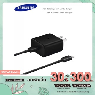 สายชาร์จ 45W แท้ Original Samsung Super Fast Charger 45W PD Quick  For Galaxy S20 S20 Ultra  S10 Plus S10E Note10  A70