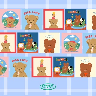 Postcard โปสการ์ดสำหรับตกแต่งห้อง เขียนจดหมาย ขนาด5x5นิ้ว| S…