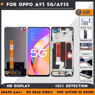 หน้าจอสัมผัส LCD 6.5 นิ้ว สําหรับ OPPO A93 5G A93S PCKM00 PEMM00 PFGM00