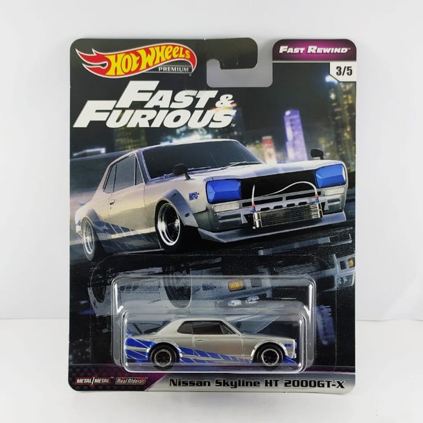 Hot Wheels Premium Nissan skyline HT2000-X Fast & Furious Fast Rewind ยางรถวัฒนธรรม