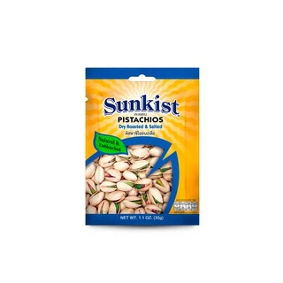 ซันคิสท์ พิสทาชิโออบเกลือ 30 ก. Sunkist Dry Roasted & Salted Pistachios 30 g.