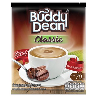 ถูกที่สุด✅  บัดดี้ดีน ทรีอินวัน คลาสสิก กาแฟปรุงสำเร็จชนิดผง 18กรัม x 25 ซอง Buddy Dean 3-in-One Classic Instant Coffee