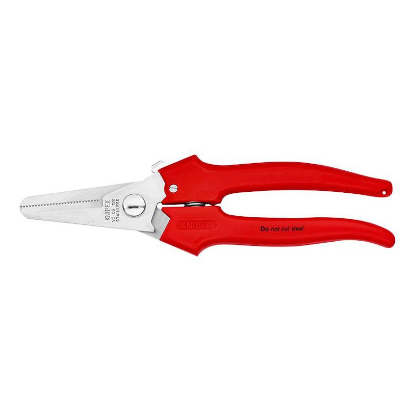 Knipex กรรไกรอเนกประสงค์ ตัดแผ่นพลาสติก อลูมิเนียม ทองเหลือง แผ่นฟอยด์ 9505190