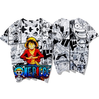 ใหม่ เสื้อยืด ลายลิง One Piece D. เสื้อยืดแขนสั้น พิมพ์ลายการ์ตูนลูฟี่ แฟชั่นฮาราจูกุ สําหรับเด็ก และผู้ใหญ่