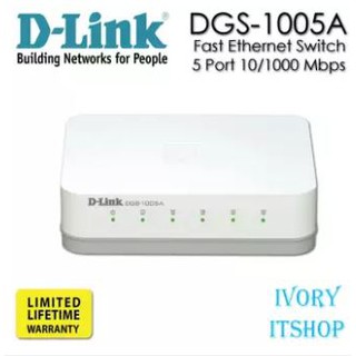 D-Link  DGS-1005A  Fast Ethernet Switch 5 Port 10/1000 Mbps /ivoryitshop