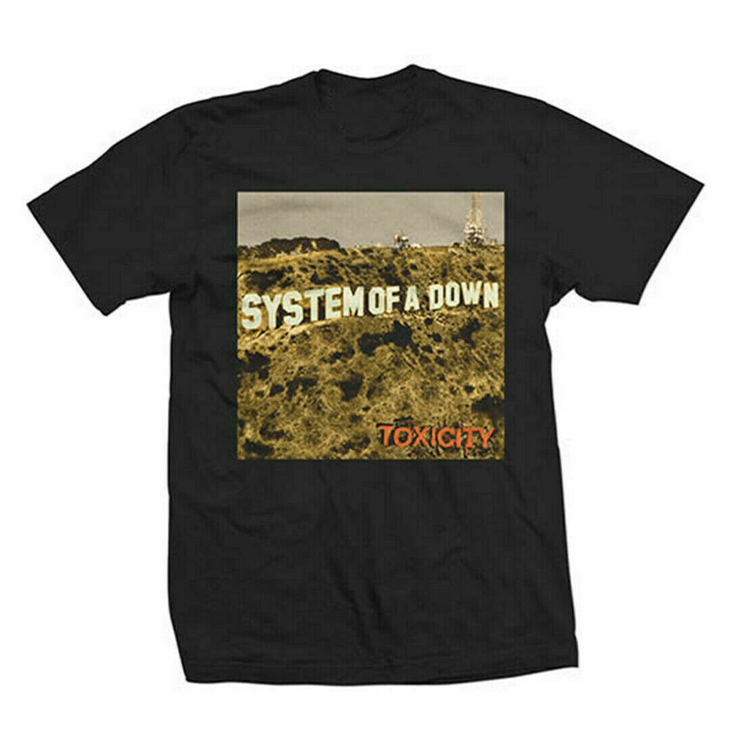 System Of A Down Toxicity Back Men สีดํา สไตล์เกาหลี Unseix Wild