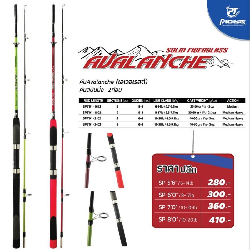 คัน pioneer average 2 ท่อน