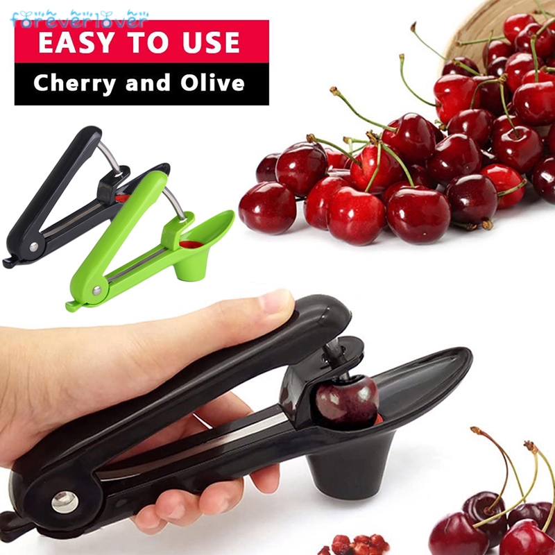 Snocciolatore Per Olive E Ciliegie In Plastica E Acciaio, Colore Viola - Gadget Da Cucina