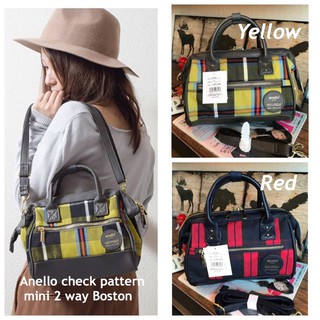 Anello check pattern mini 2 way Boston คอลเลคชั่นสวยๆของรุ่น2way mini boston