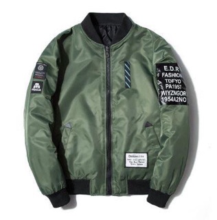 Jacket Bomber   Black Green