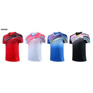 LI NING ใหม่ เสื้อแจ็กเก็ตแบดมินตันแขนสั้น Li-Ning แฟชั่นสําหรับผู้ชาย และผู้หญิง 2022