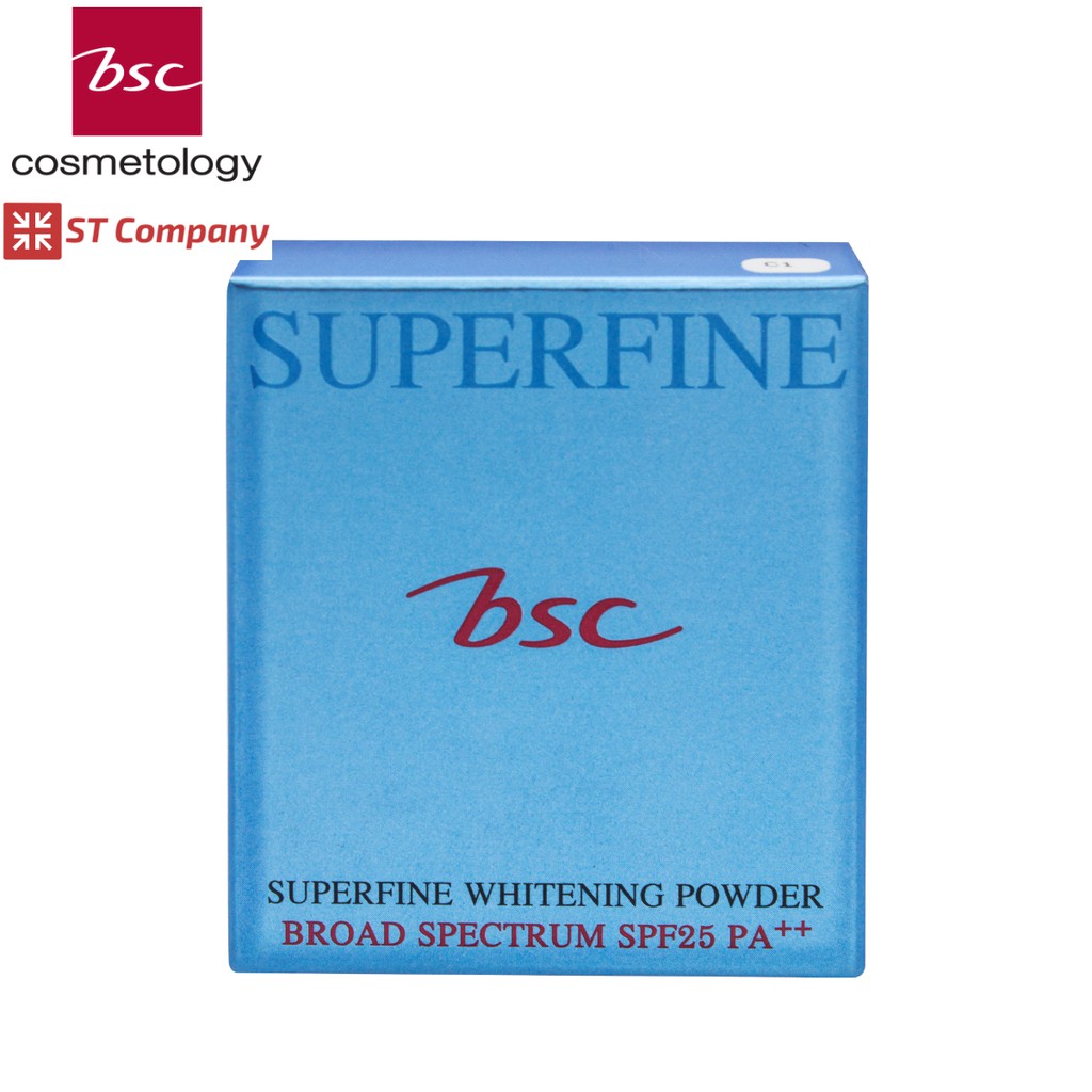 Refill 🔥 BSC SUPERFINE WHITENING POWDER SPF25 PA++ 10 กรัม บีเอสซี ไวท์เทนนิ่ง แป้ง แป้งทาหน้า