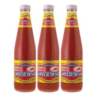 พร้อมส่ง! ศรีราชาพานิช ซอสพริกเผ็ดกลาง 570 กรัม x 3 ขวด Siracha Panich Chili 570 g x 3