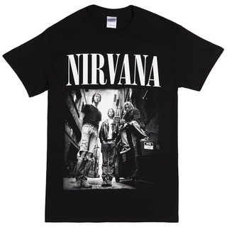 [S-5XL] Bvrt32e7456 เสื้อยืดแขนสั้น ผ้าฝ้าย พิมพ์ลาย Nirvana Group สําหรับผู้ชาย TR626WE32252