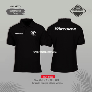 เสื้อยืดโปโล คอปก ลาย Toyota Fortuner สําหรับรถยนต์