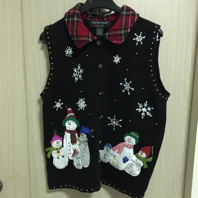 เสื้อ Vest ไหมพรมงานปัก