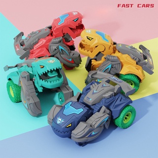 เปลี่ยนรูปรถไดโนเสาร์ รถของเล่น Inertial Sliding Dino Car Boys Amazing Gifts Kid Toy