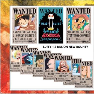 ฟิกเกอร์ One Piece โปสเตอร์ Luffy 28.5 x 19.5 ซม.