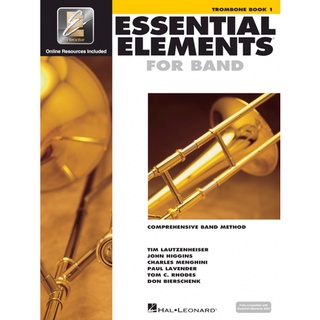 หนังสือเรียนดนตรี ESSENTIAL ELEMENTS FOR BAND – TROMBONE BOOK 1 WITH EEI