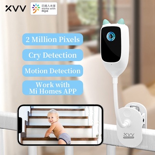 Xiaovv สมาร์ท Baby ร้องไห้ Detection HD 1080P อินฟราเรด Night Vision 150 ° กว้างมุม Humanoid การตรวจจับ Mi บ้าน