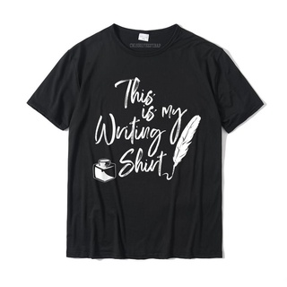 เสื้อยืด ผ้าฝ้าย พิมพ์ลาย This Is My Writing สําหรับผู้ชาย