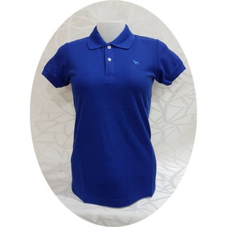 เสื้อโปโล ( polo shirt )แบรนด์ Geeko ตรากวาง สีพื้นหญิง สีน้ำเงิน ( เข้ม ) gkc - 11W