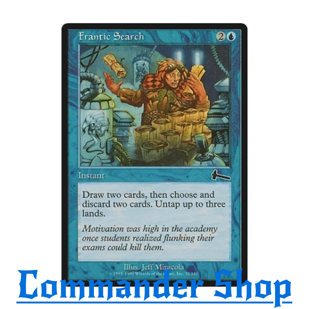 Frantic Search (Instant) Blue Mv3 Draw Untap การ์ด Magic The Gathering (MTG)