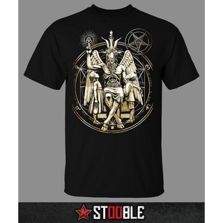 T-Shirtเสื้อยืด พิมพ์ลาย Baphomet Satanic สําหรับผู้ชาย S-5XL