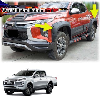 คิ้วล้อ 6 นิ้ว หมุด สีดำด้าน Mitsubishi  L200 Triton 4Dr 4x4 ปี 2019 - 2020