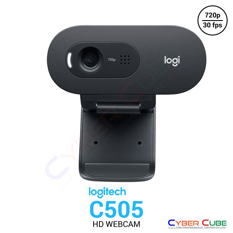 Logitech C505 HD WEBCAM ( กล้องเว็บแคม ) - HD WEBCAM ( 720p / 30fps ) / WideScreen 60° / (Mono Mic)