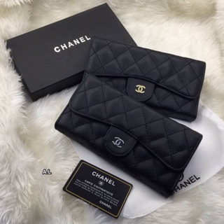 กระเป๋าสตางค์CHANEL เกรดพรีเมี่ยม ปั้มทุกจุด พร้อมกล่องแบรนด์🏆🎉