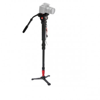 Jieyang JY0506A Professional Fluid Base อลูมิเนียมอัลลอยด์วิดีโอ Monopod พร้อมหัว Pro