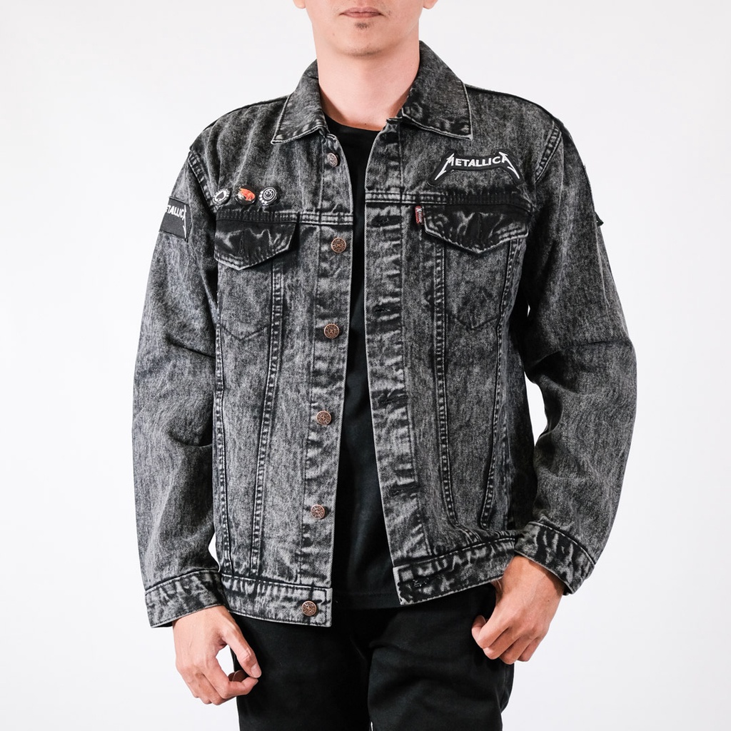 ปัก PATCH DENIM JEANS JACKET - METALLICA