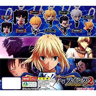 Fate/Zero Swing 2 พวงกุญแจการ์ตูน Fate Zero ปฐมบทสงครามจอกศักดิ์สิทธิ์ งานลิขสิทธิ์แท้ Bandai จากญี่ปุ่น